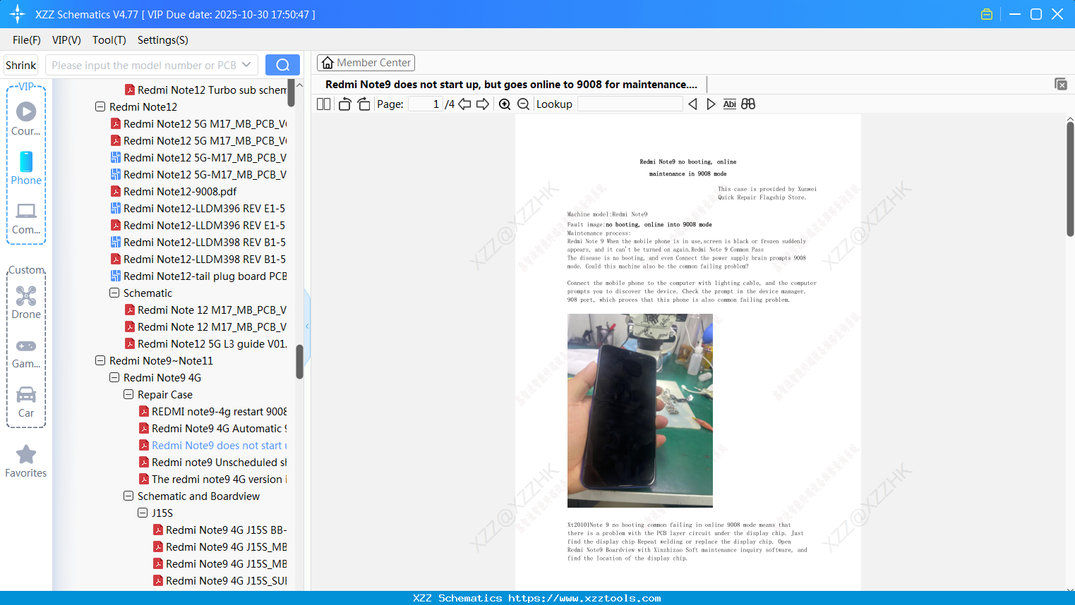 Xiaomi Redmi Note9 Does Not Start Up, But Goes Online To 9008 For Maintenance